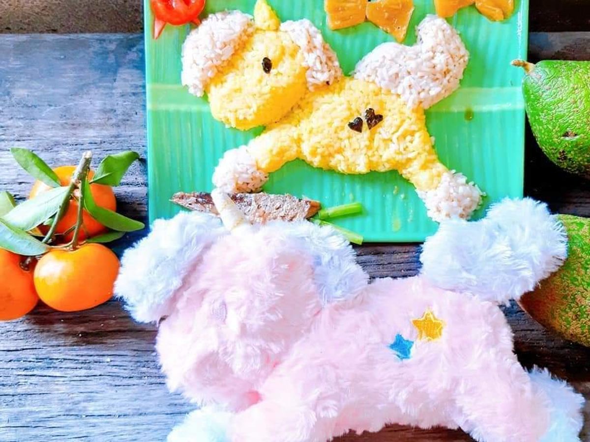 Cơm bento: Pony tinh nghịch (Cá nục kho thơm mẫu 2)