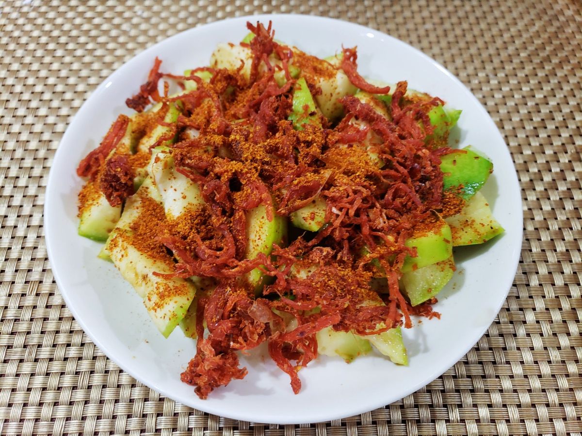 Cóc lắc khô bò