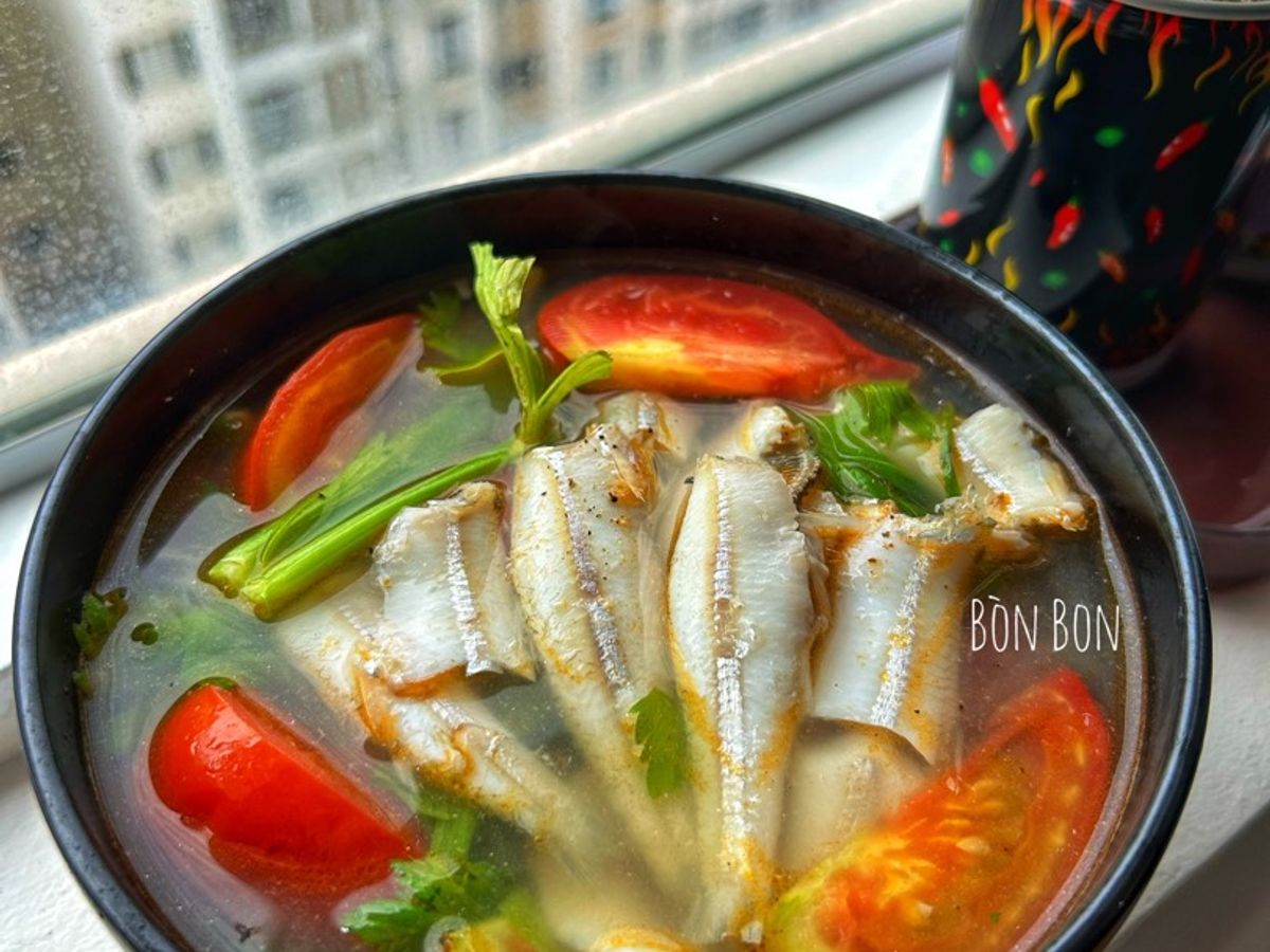 Canh Cá Cơm Trỏng Nấu Ngót