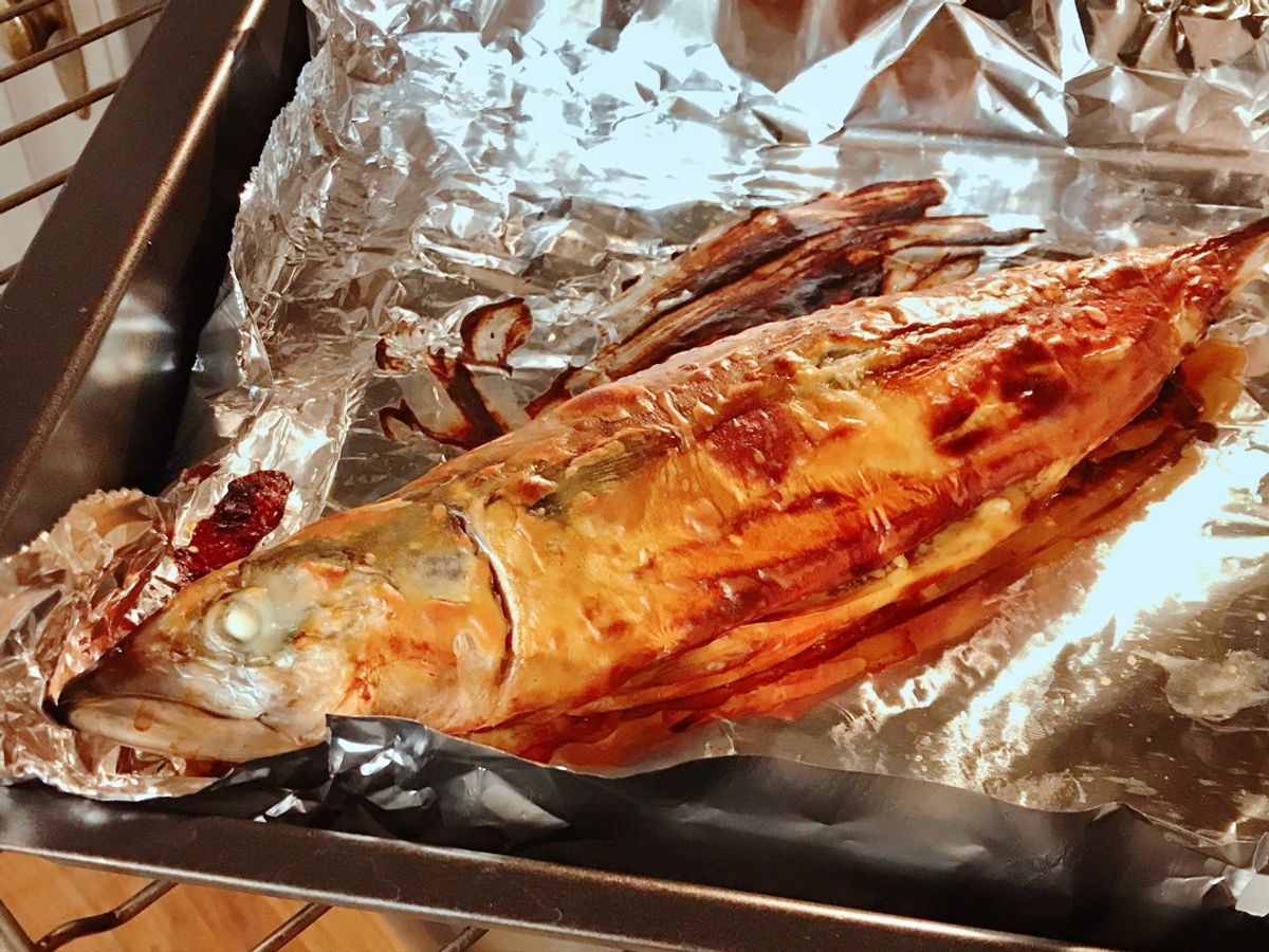 Cá Mackerel Nướng Mù Tạt