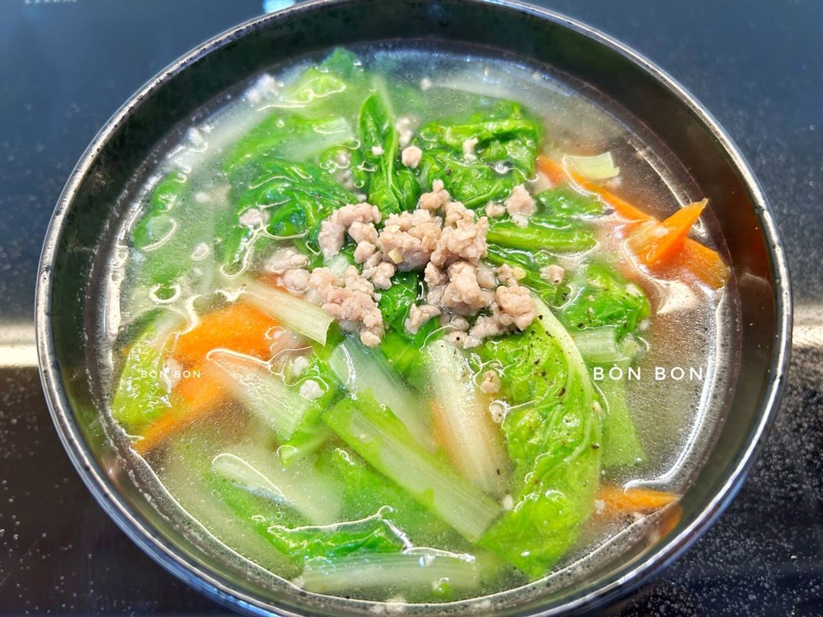 Canh Cải Dún Thịt Bằm