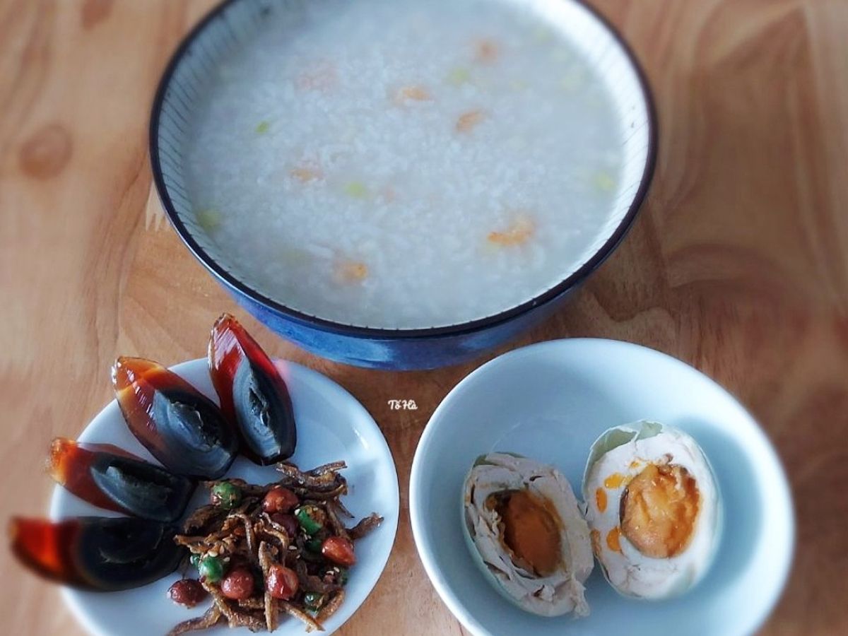 CHÁO tôm khô