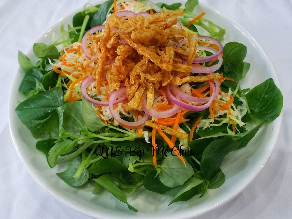 Rau càng cua trộn chay