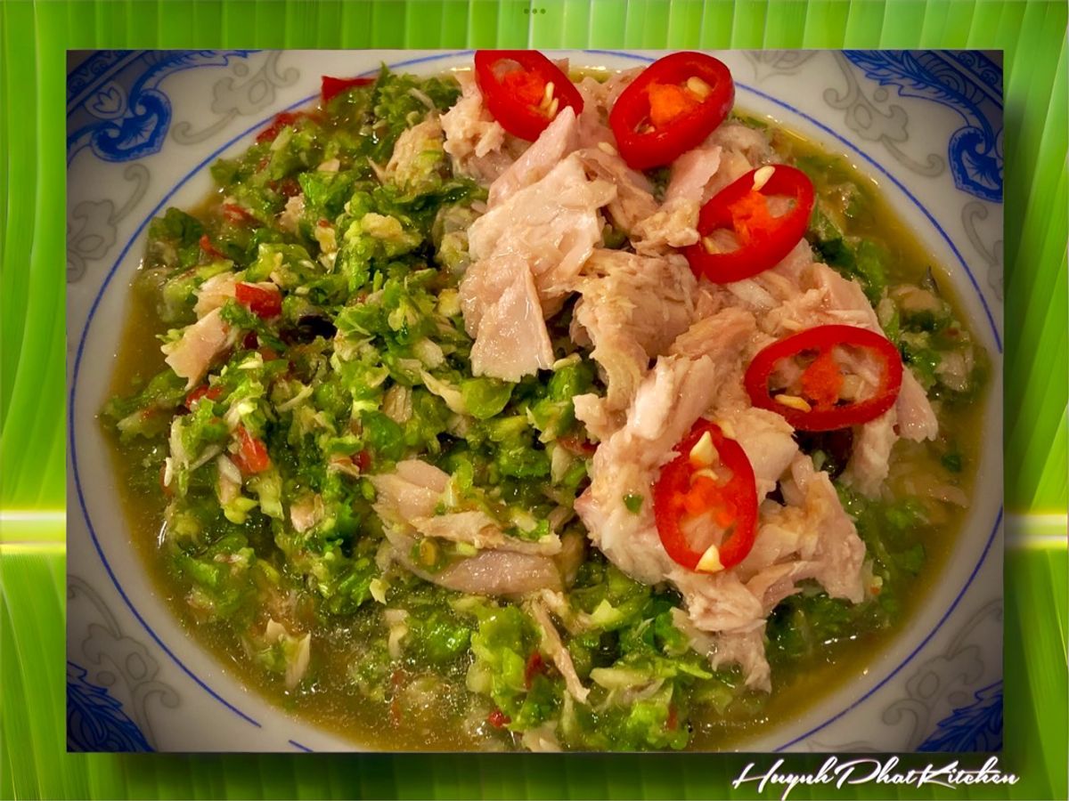 Đậu Đũa Giã Trộn Cá Hộp