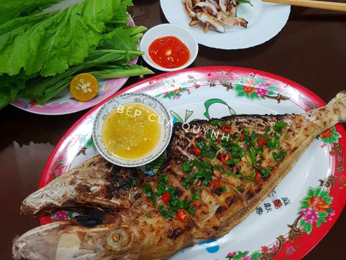 Cá bò nướng mọi