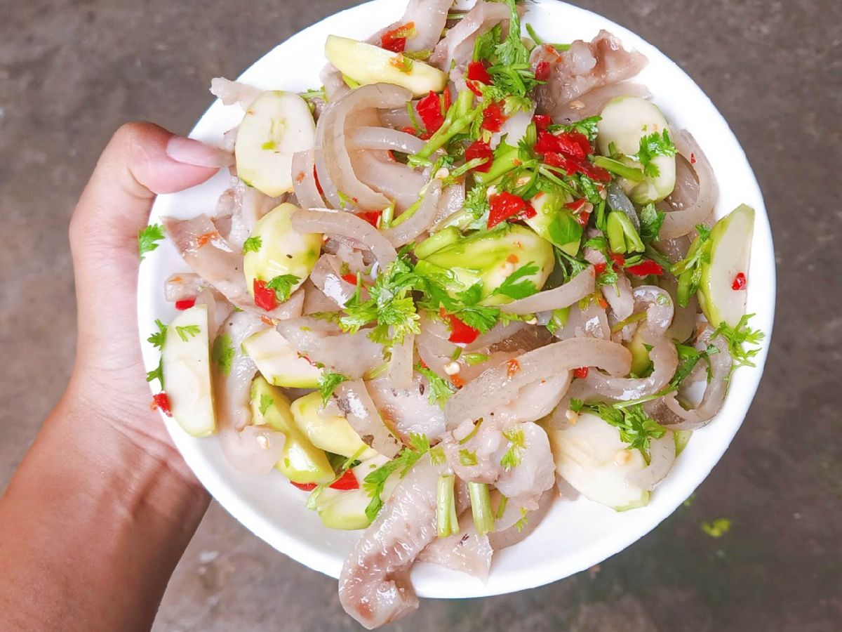 Nộm bì heo cóc xanh