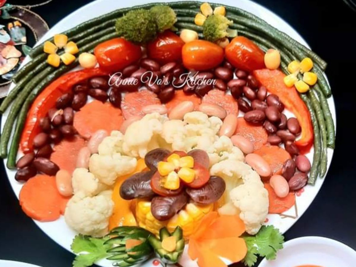 Rau củ cầu vồng