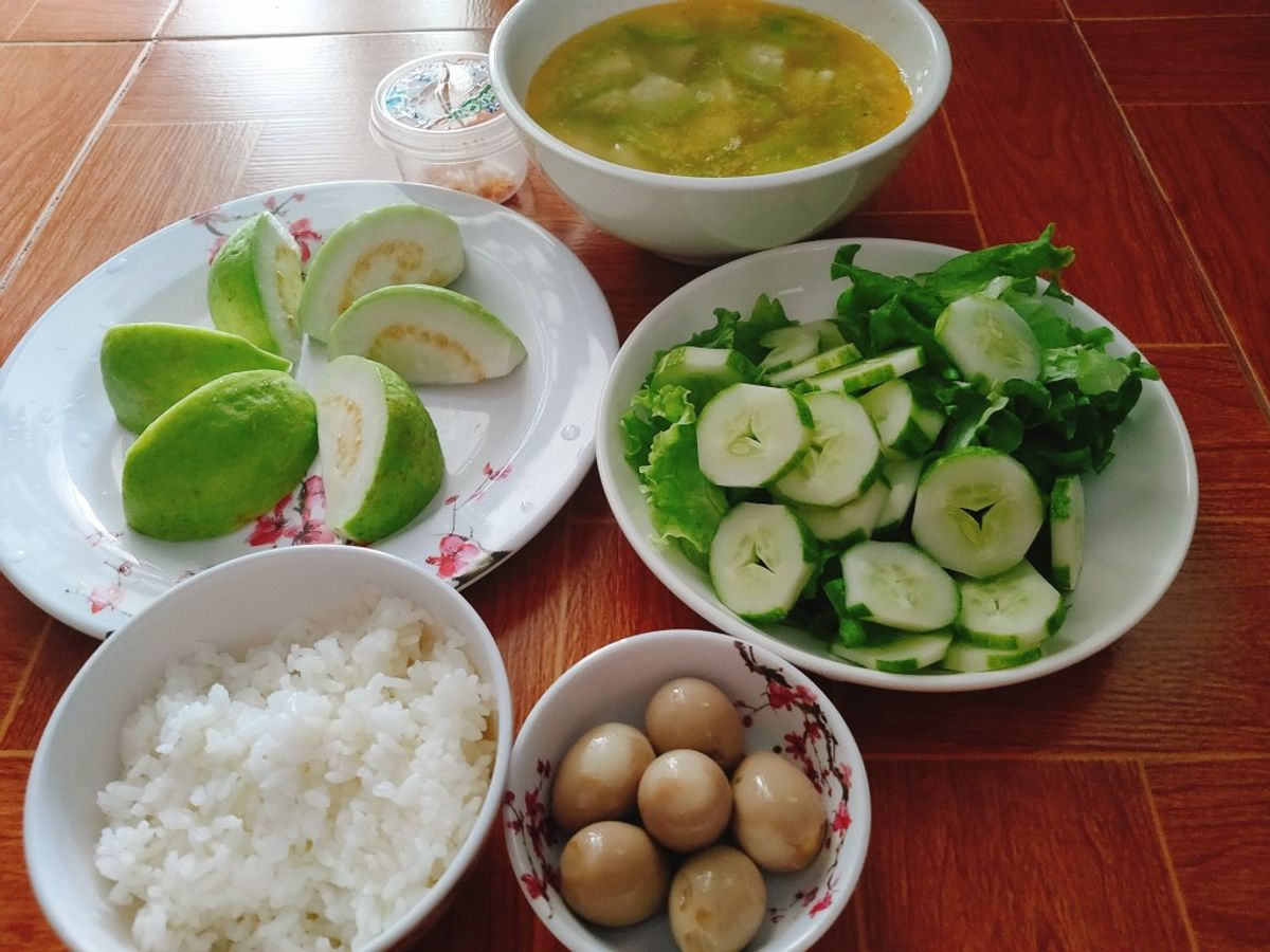 Bữa cơm 1 người ăn