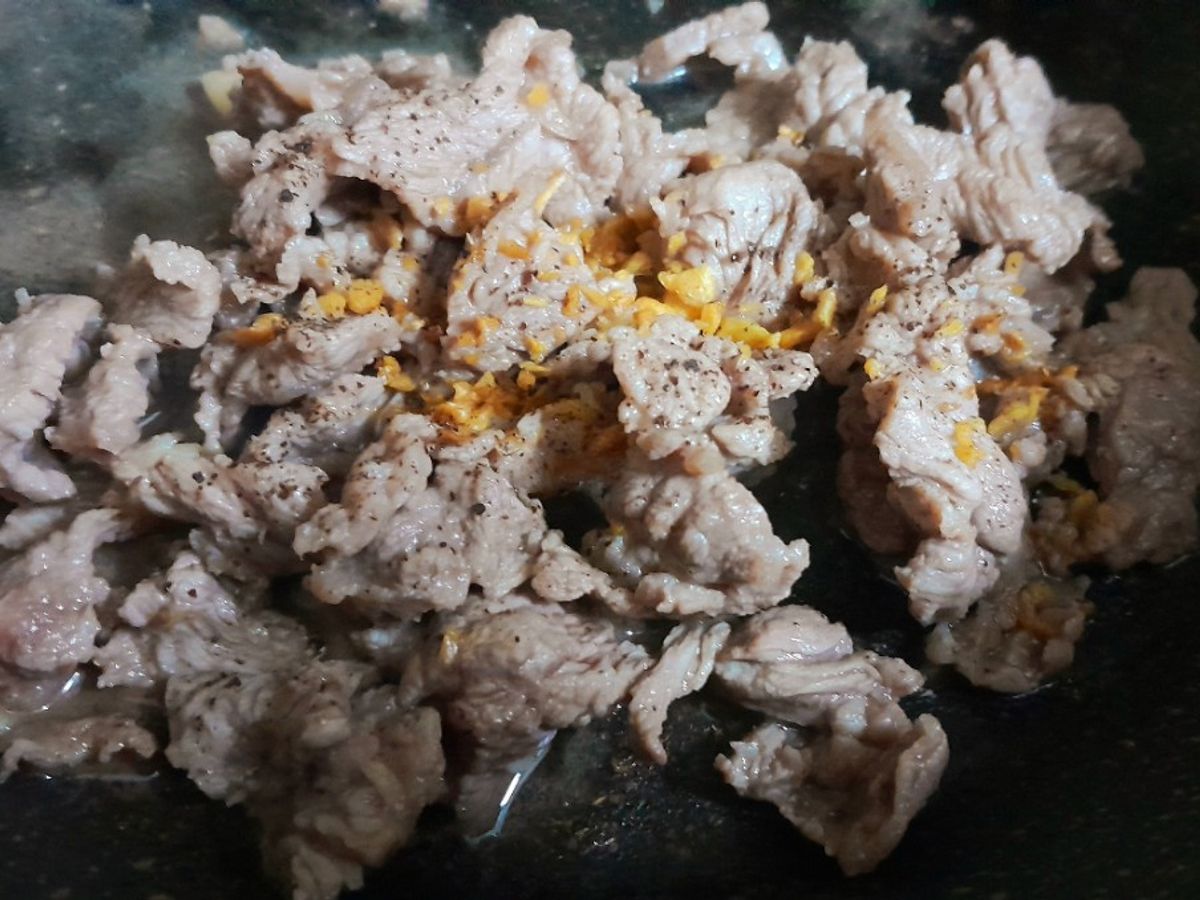 Thịt bò xào tỏi