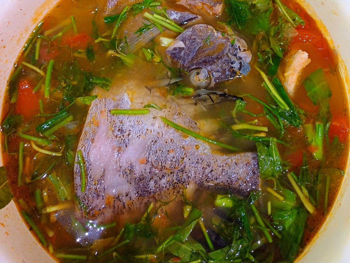 Cá dìa nấu canh chua