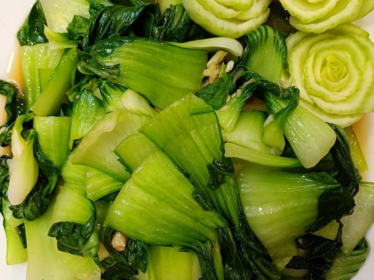 Rau cải chip xào tỏi