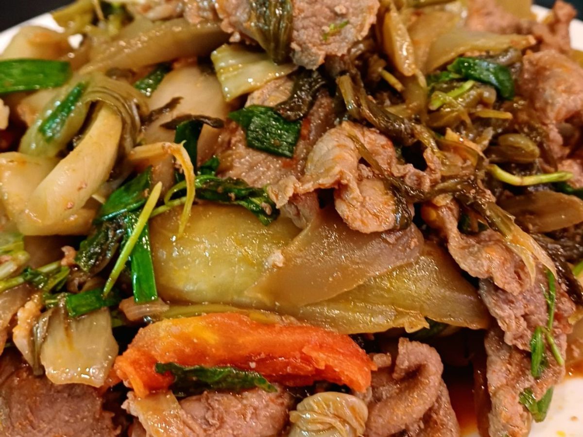 Thịt bò xào dưa
