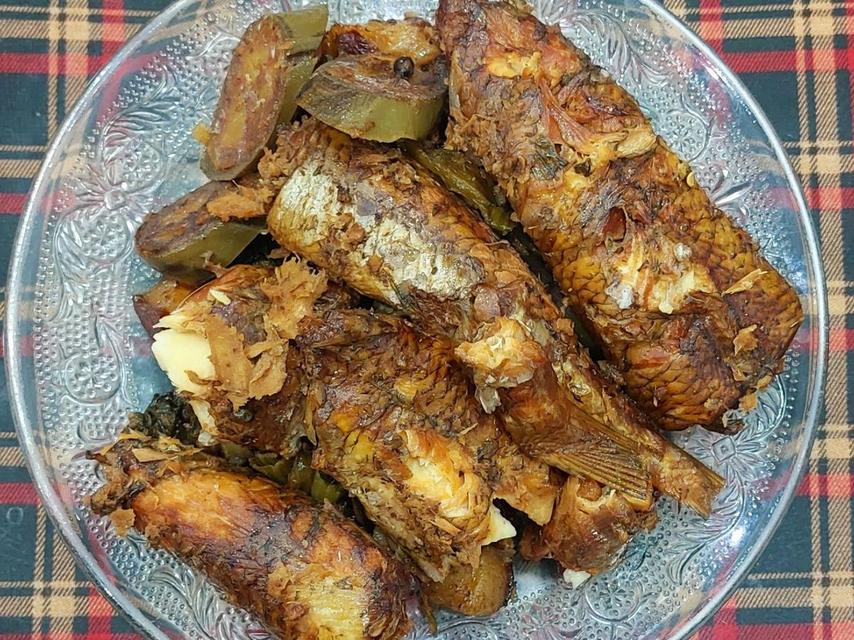 Cá mối kho chuối xanh