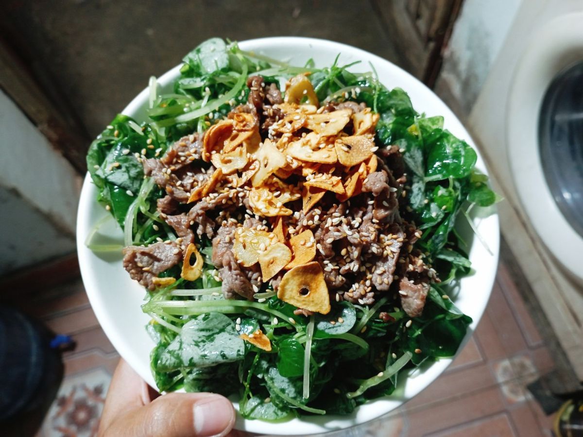 Gỏi rau càng cua thịt bò