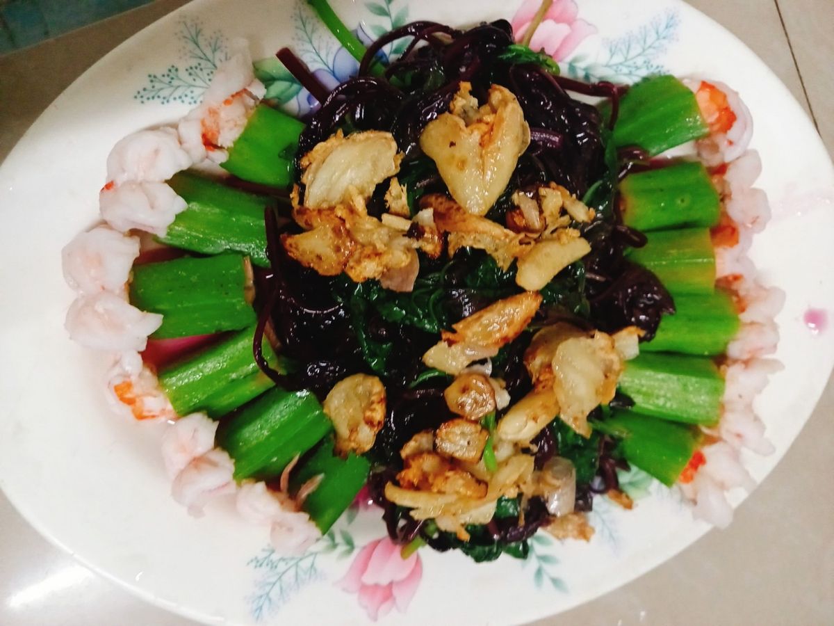 Rau dền xào tỏi