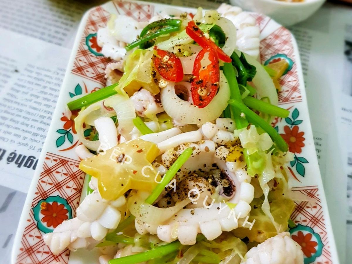 Mực xào khế