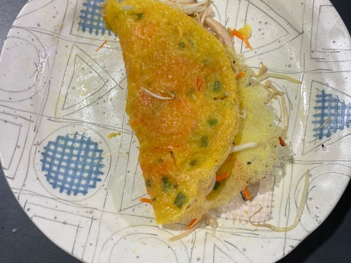 Bánh xèo nấm chay
