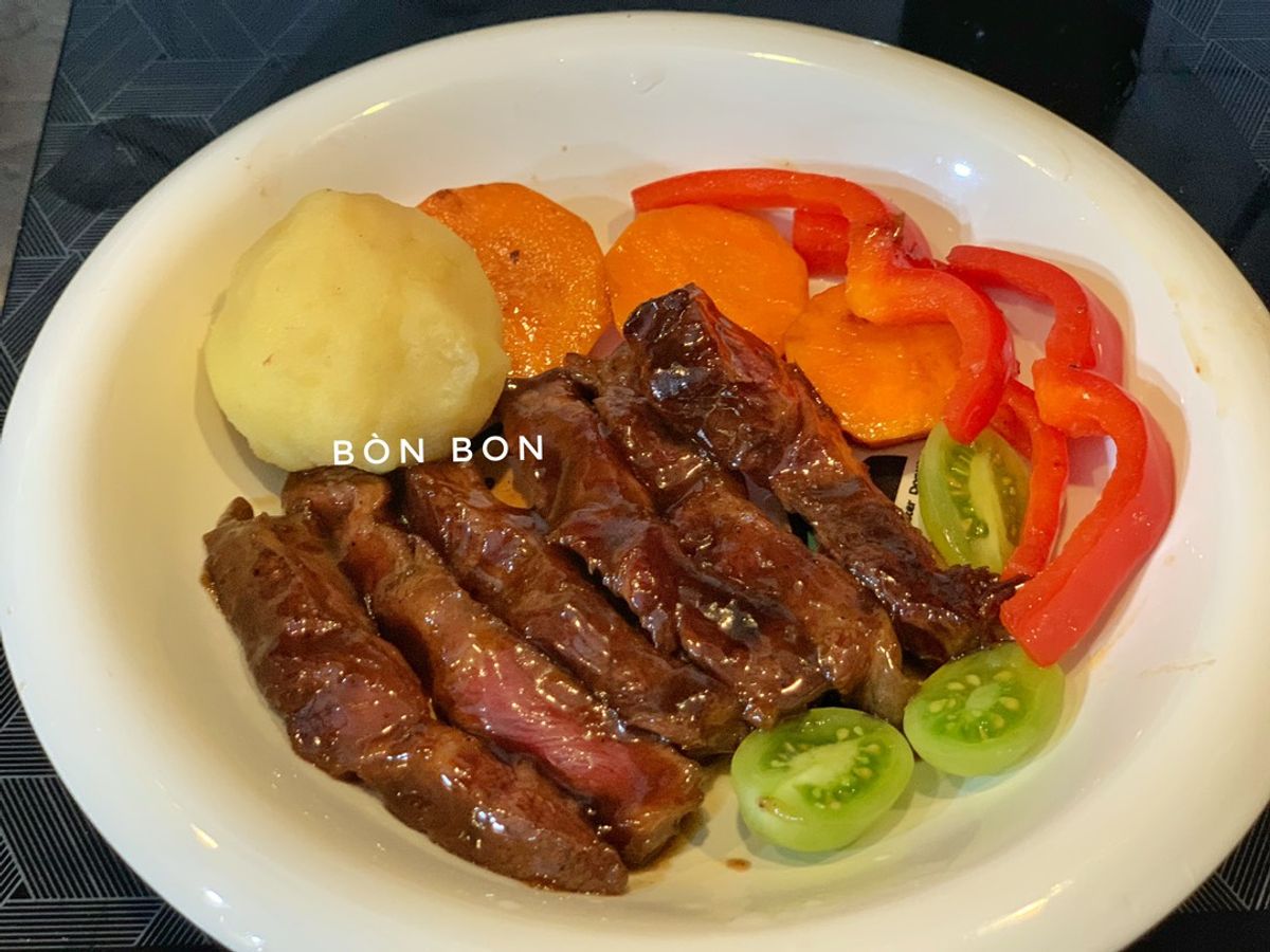 Bò Áp Chảo Sốt BBQ Hàn Quốc