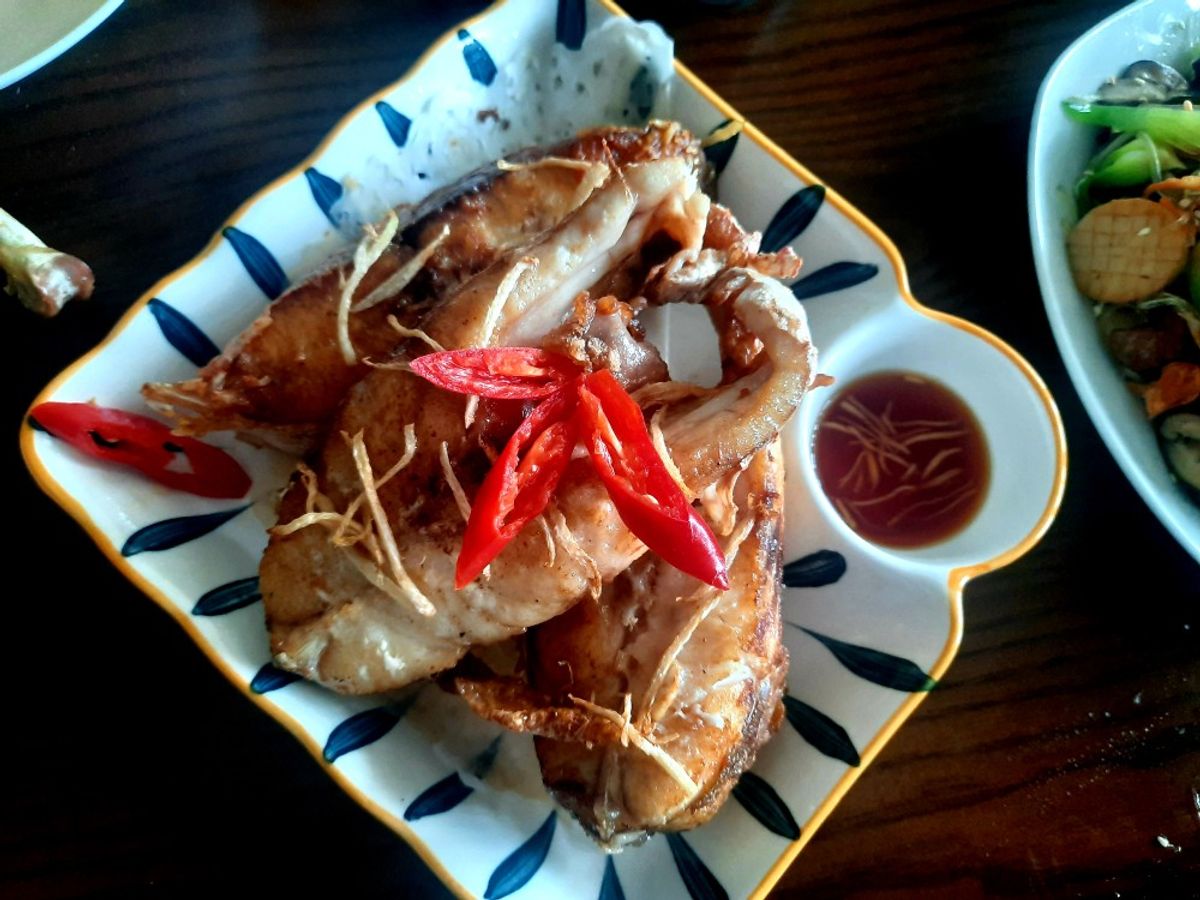 Cá hồng rán