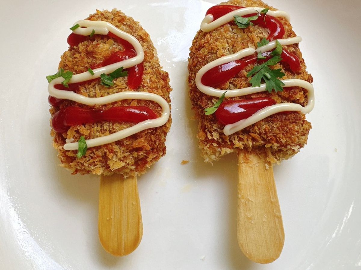 Thịt chiên xù cho bé