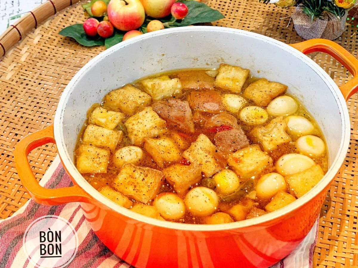 Thịt Kho Đậu Hũ Trứng Cút