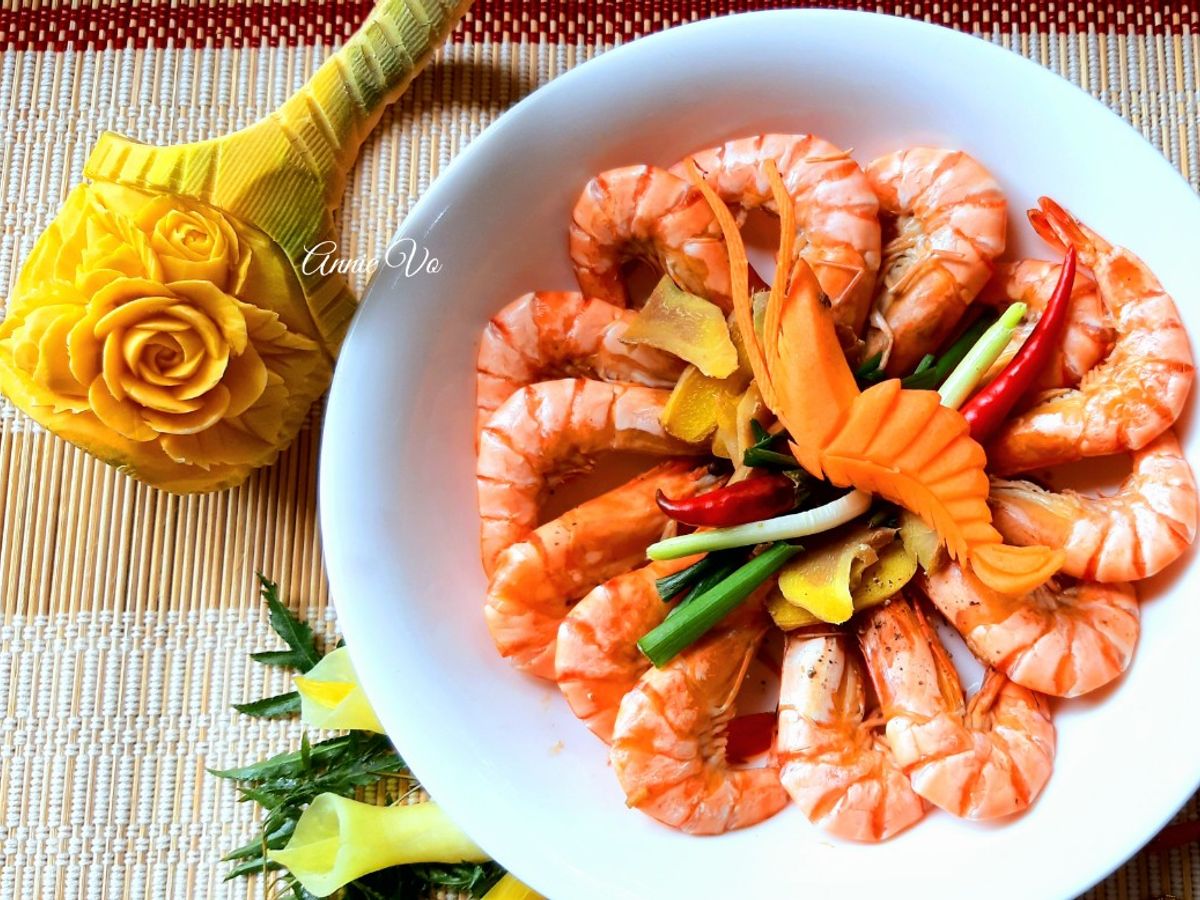 Tôm hấp bia