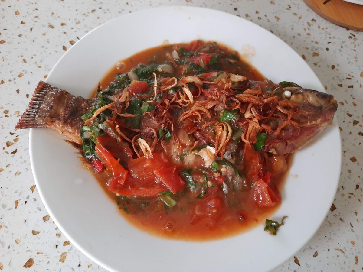 Cá rô phi xốt cà chua
