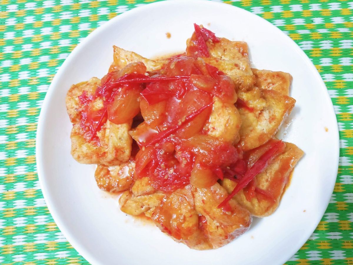 Đậu phụ sốt cà chua