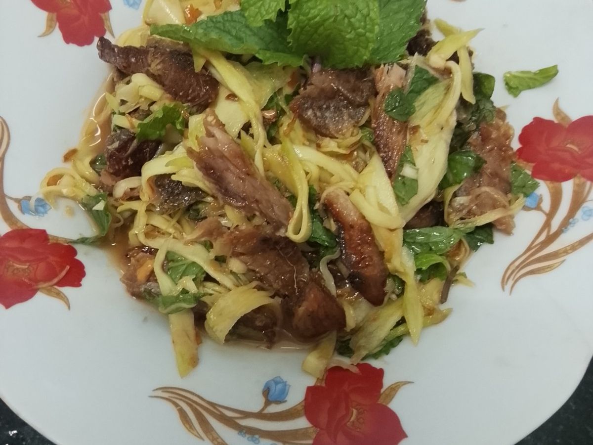 Gỏi Xòai Xanh trộn khô cá lóc