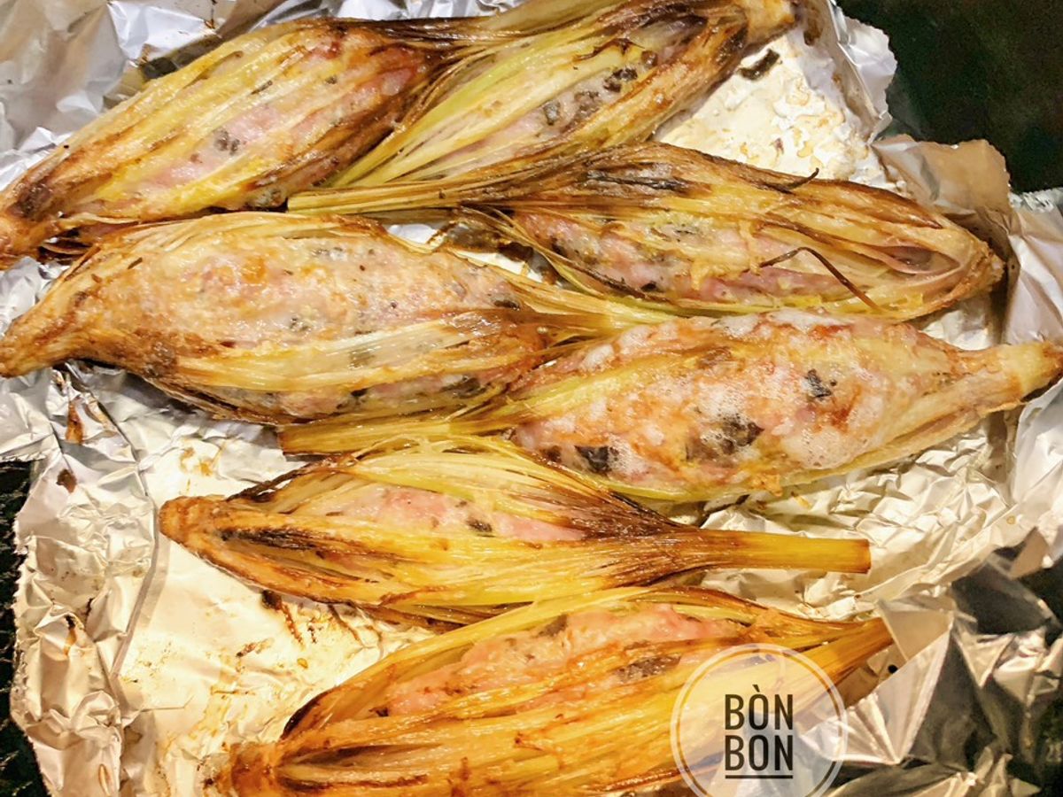 Sả cuộn thịt kiểu Lào