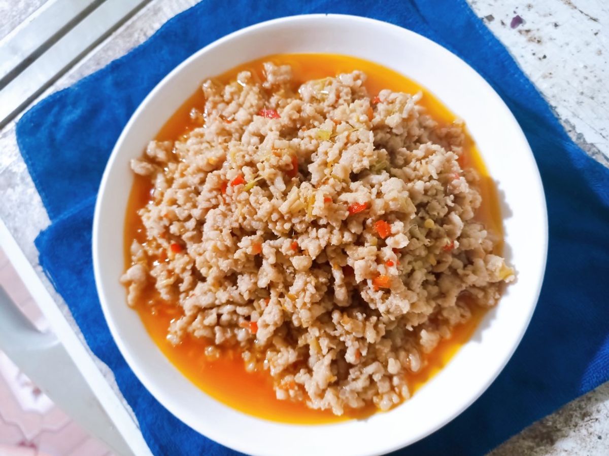 Thịt băm rang sả ớt