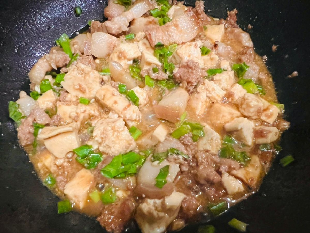 Ba chỉ rim đậu hũ