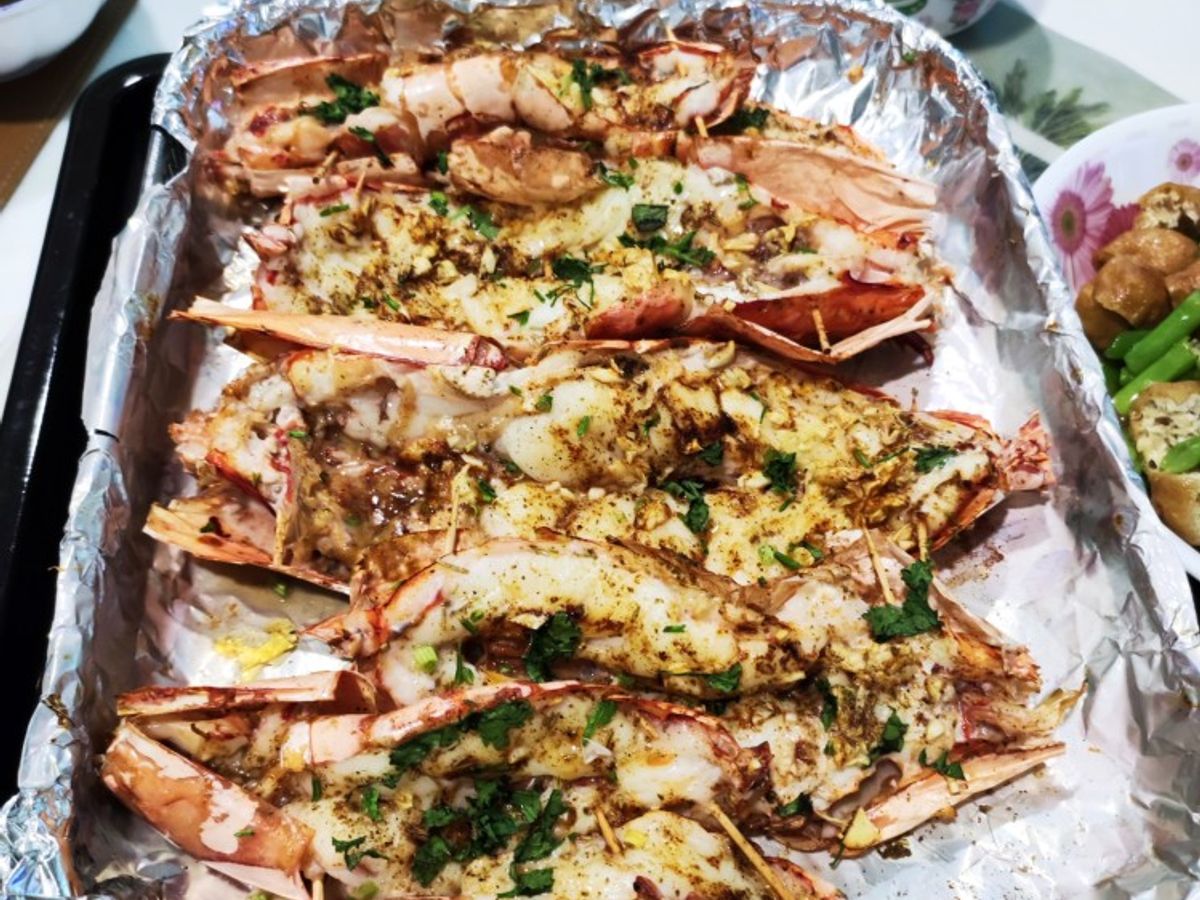 Tôm càng nướng bơ tỏi/ Baked Prawn garlic butter