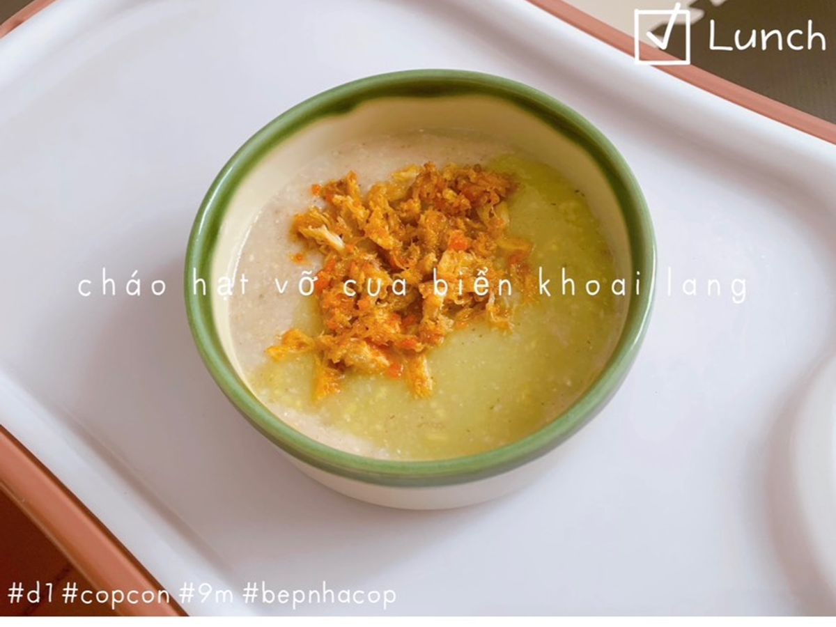 Cháo 🦀 cua biển 🍠 khoai lang