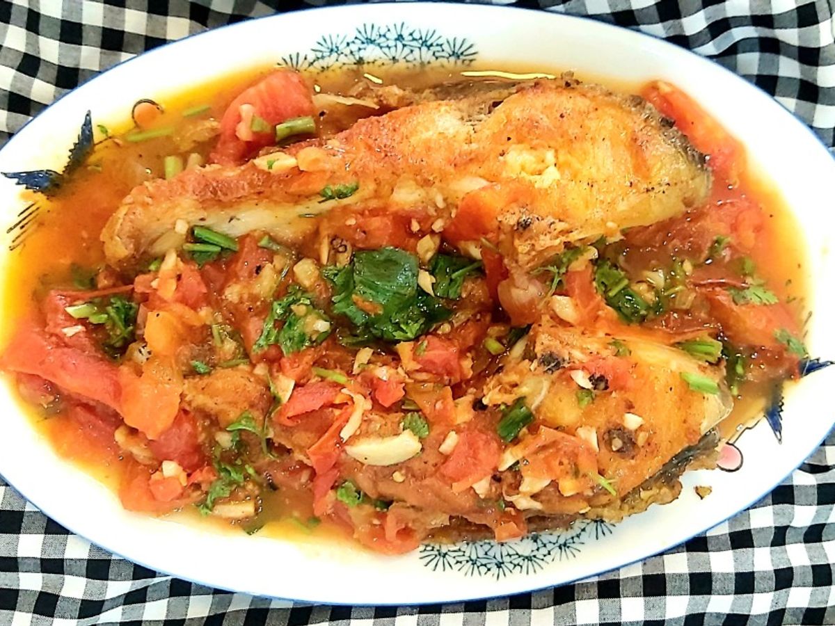 Cá trắm sốt cà chua