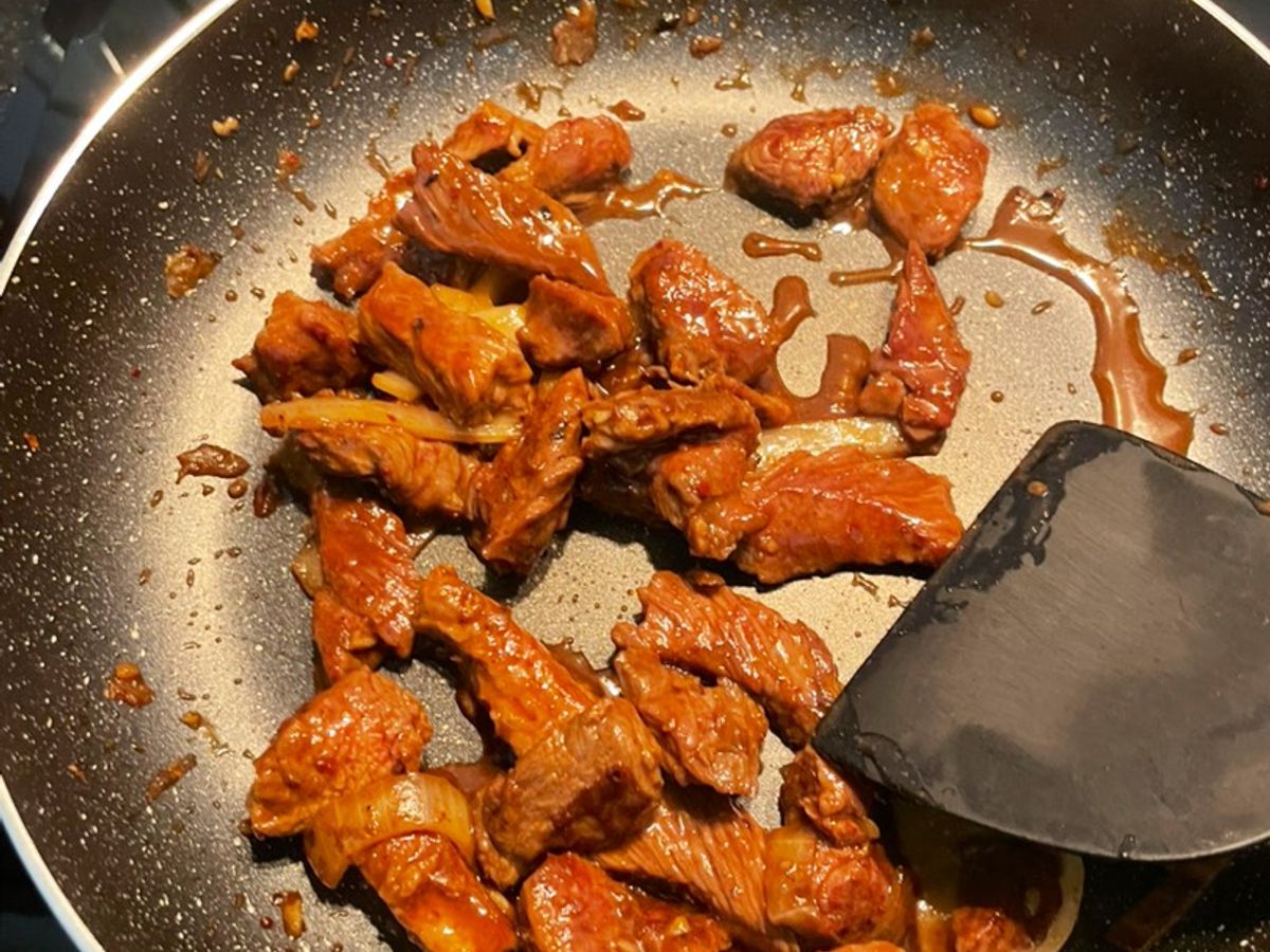 Thịt bò sốt teriyaki cho người giảm cân