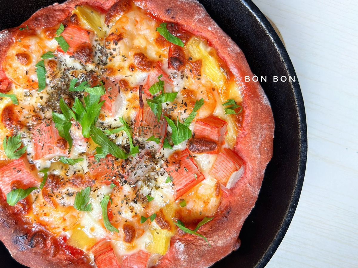 Pizza Tôm Thanh Cua Đế Củ Dền