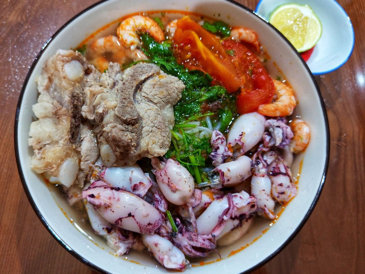 Bún hải sản đơn giản