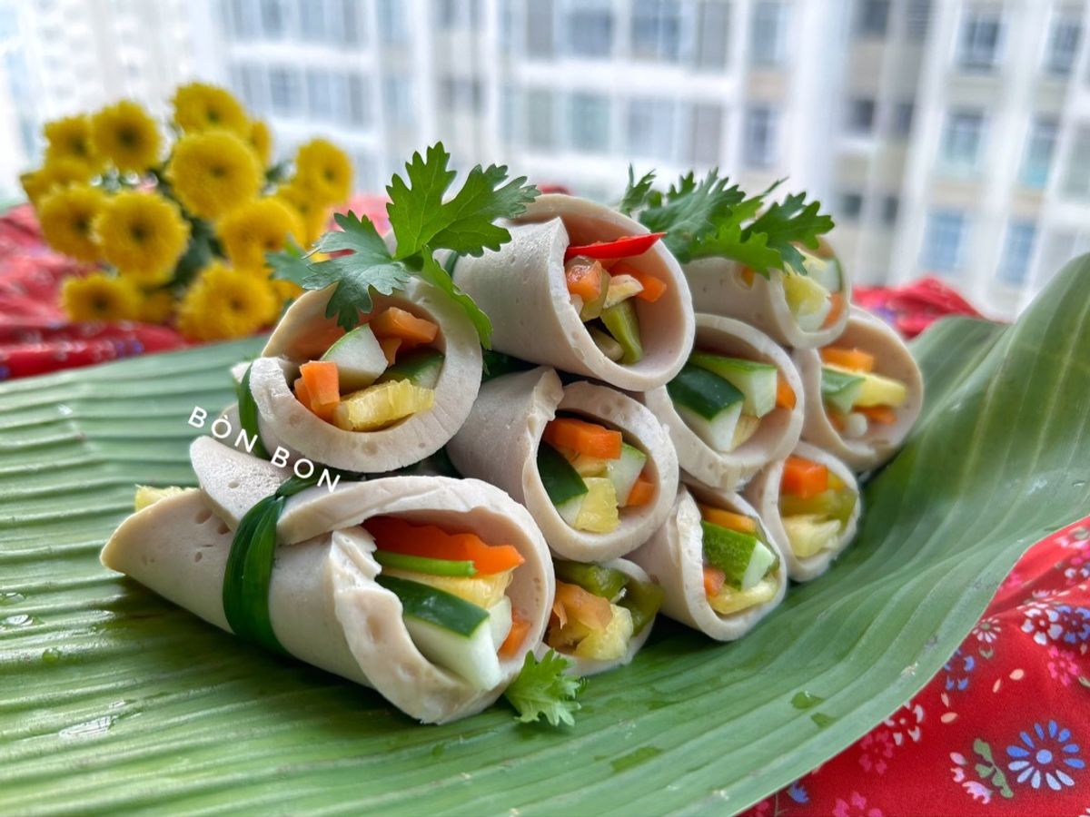 Chả Lụa Cuộn Rau Củ