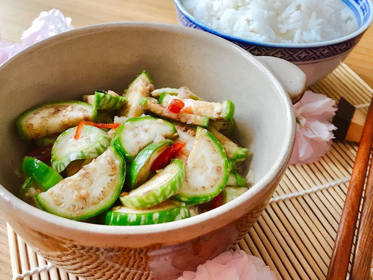 Cà Pháo Xanh Muối Xổi Mắm Tôm
