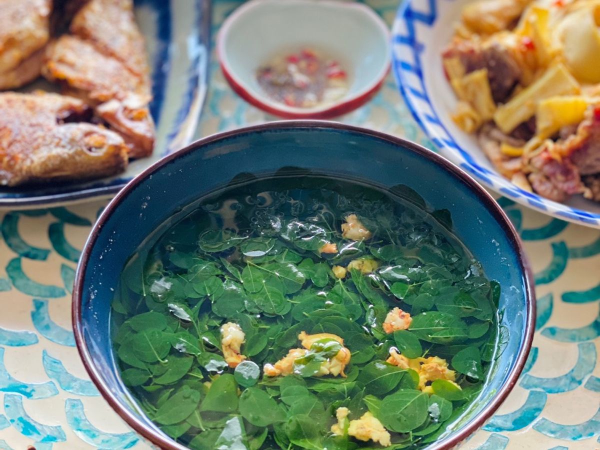 Canh Rau Chùm Ngây Nấu Tôm