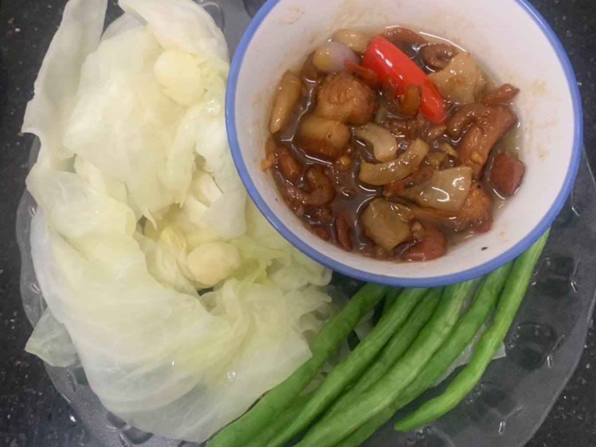 Kho quẹt tôm khô