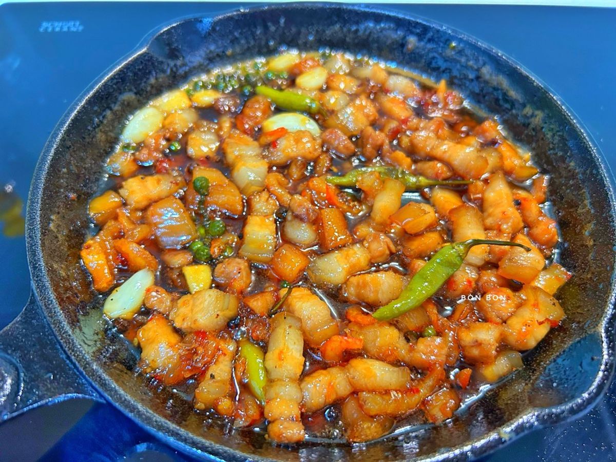 Kho Quẹt Tôm Thịt - Rau Luộc