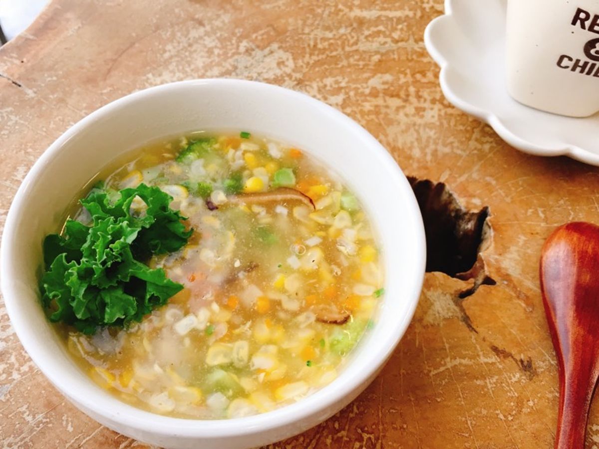 Soup bắp rau củ