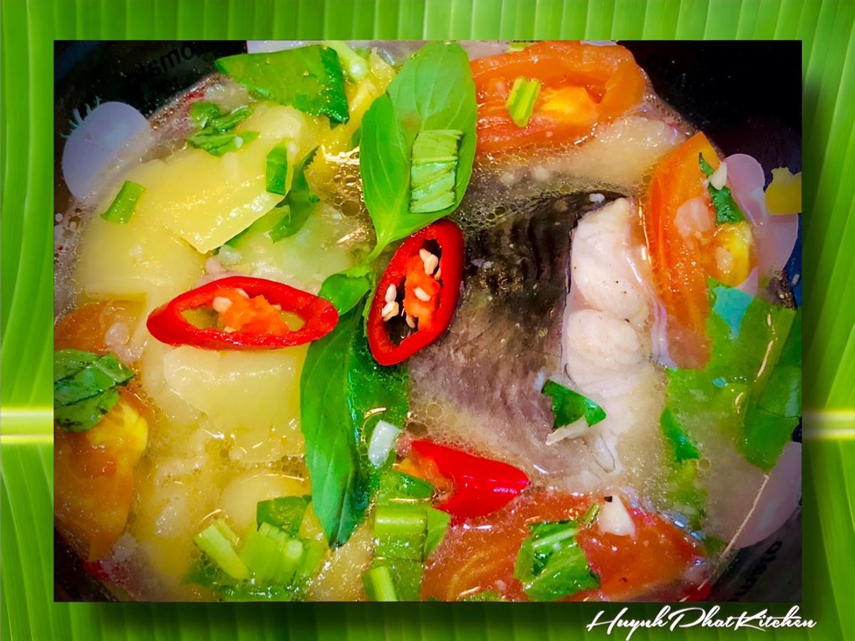 Cá Lăng Ướp Cơm Mẻ Nấu Giấm Bỗng