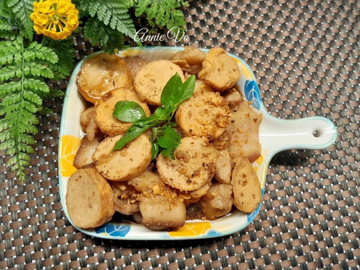 Thịt vai heo kho chả chiên