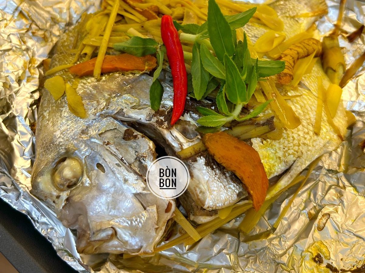 Cá Bàn Sa Nướng Sả Nghệ