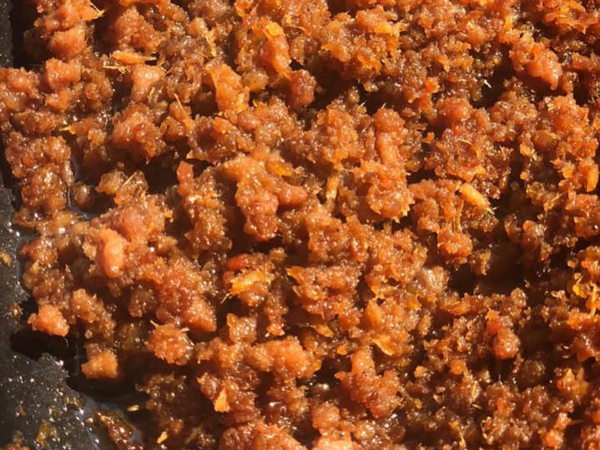 Thịt chưng mắm tép
