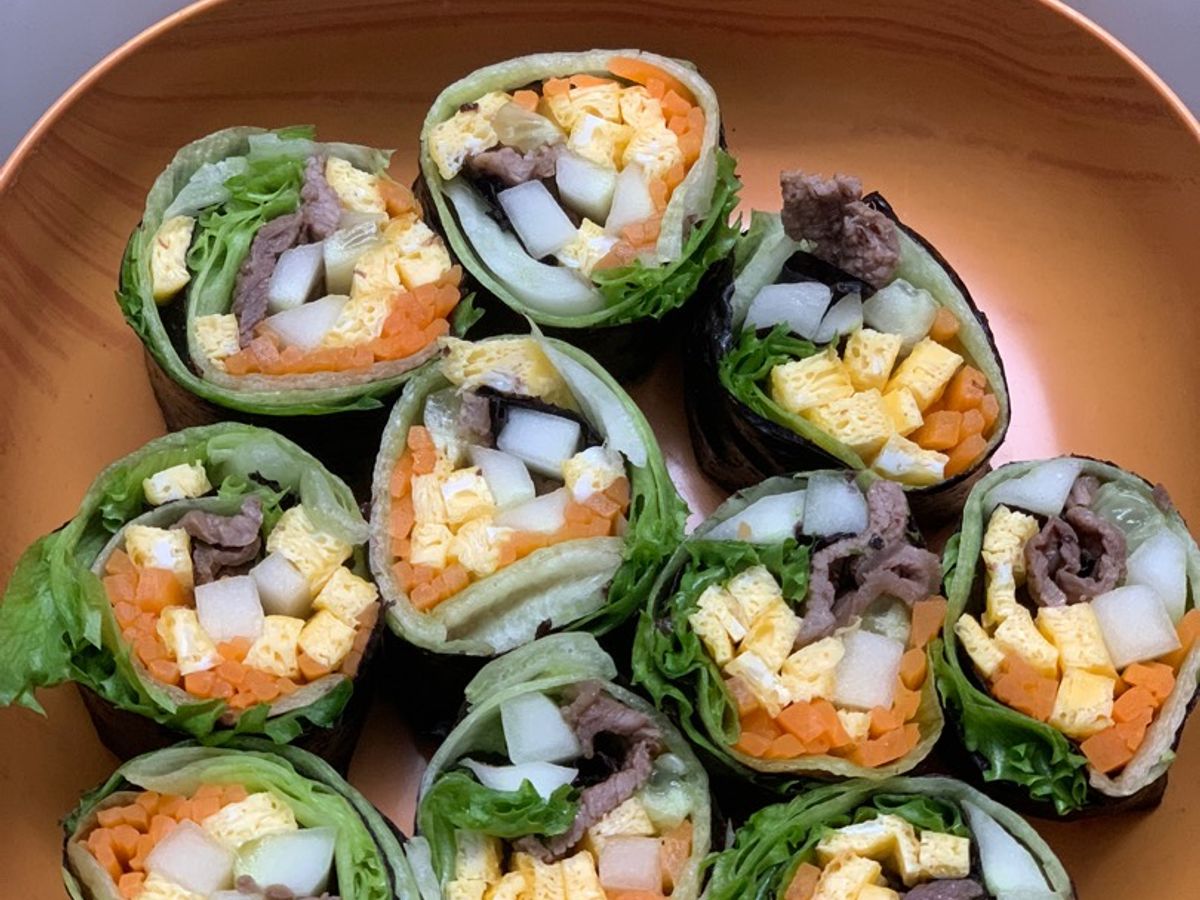 Kimbap cuốn rau Eatclean