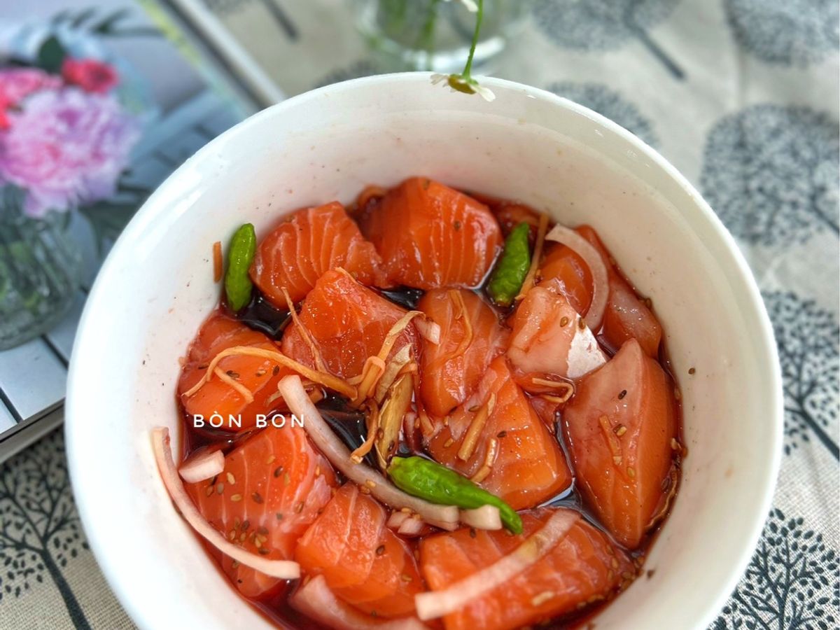 Cá Hồi Ngâm Tương Ăn Liền